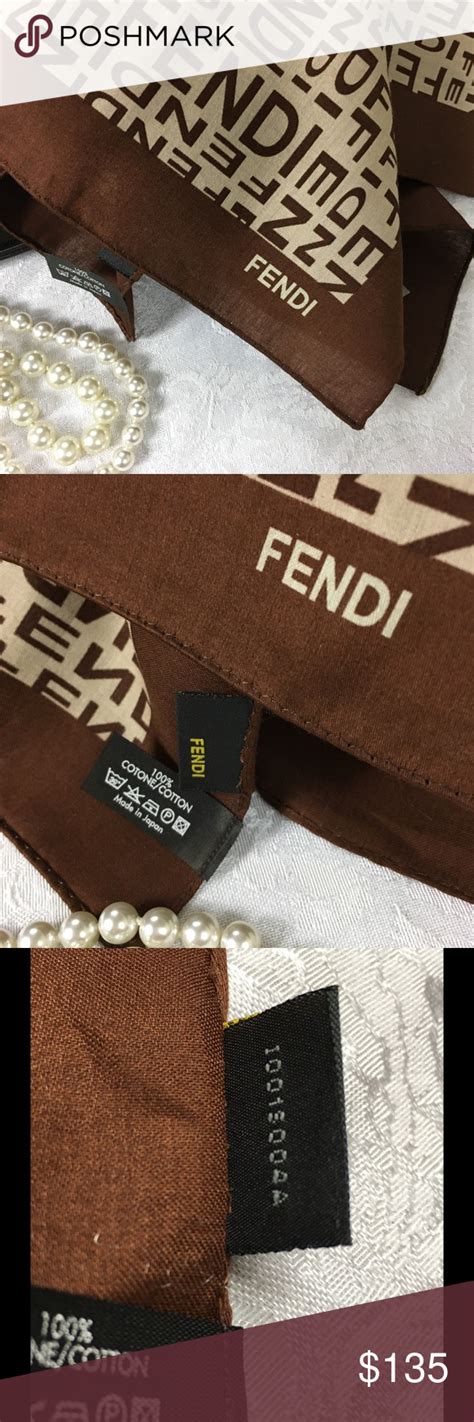 brown fendi scarf|Fendi authentication scarves.